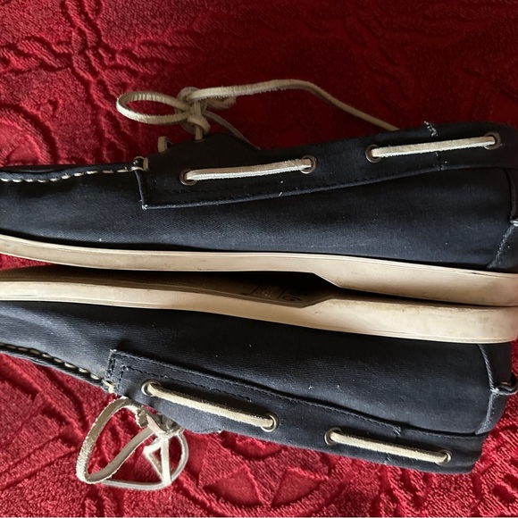 Eddie‎ Bauer Men's Navy Boat Shoes Size 10 - Picture 5 of 7